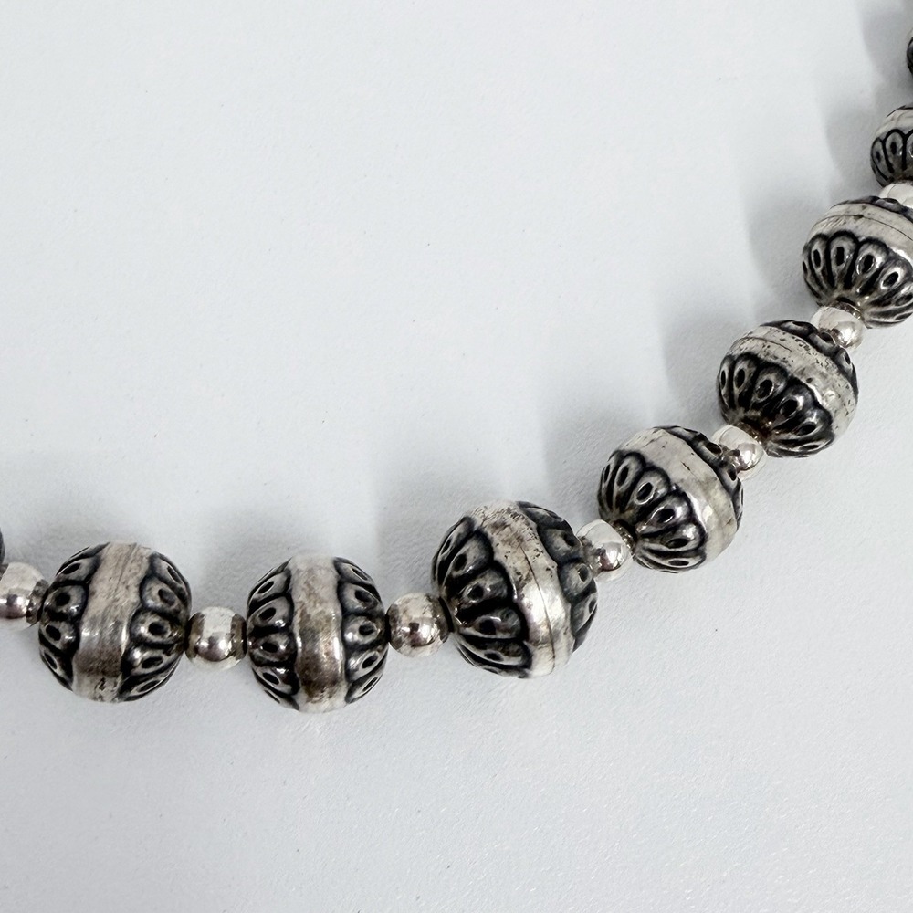 Carolyn Pollack Relios Graduated Navajo Pearl Necklace 24" Long - Picture 8 of 12